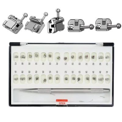 Damon Q Dental Orthodontic Brackets Self Ligating Braces Metal Roth 022 345 H - Image 1 of 4
