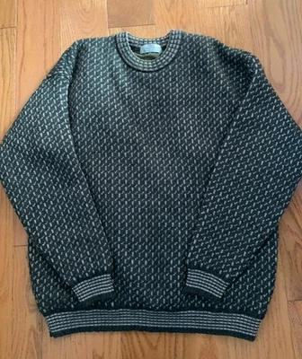 St Michael M & S чисто новый шерсти пуловер серый свитер тяжелая вязка с подкладкой размер L - Изображение 1 из 4