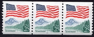 Scott #2280a Flag Over Yosemite Plate # Coil (PNC3) of 3 Stamps - MNH P#11 - Picture 1 of 2