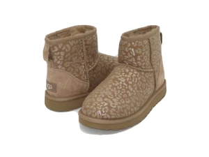 UGG CLASSIC MINI SNOW LEOPARD WOMEN ANKLE BOOTS AMPHORA US 5 /UK 3 /EU 36 /JP 22 - Picture 1 of 6