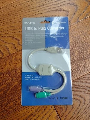 USB to Dual PS2 Adapter - Connect your PS2 KB and Mouse to a USB port - Image 1 of 4