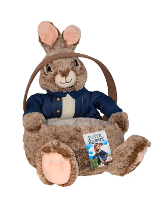 Dan Dee Peter Rabbit Easter Basket Plush Brown Bunny Stuffed Animal 12.5" 2025 - Image 1 of 4