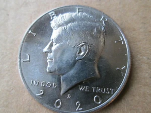 2020-D KENNEDY CLAD HALF DOLLAR, MS+++, BRILLIANT UN-CIRCULATED, NIFC ISSUE - Picture 1 of 2