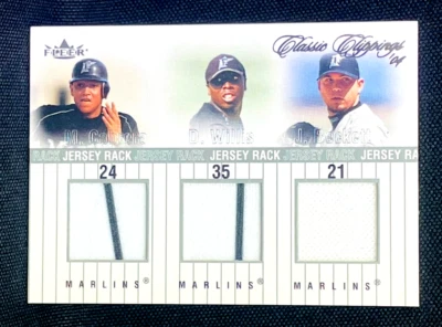 2004 Fleer 经典剪报球衣架 /80 - MIGUEL CABRERA BECKETT WILLIS — 第 1/2 张图片