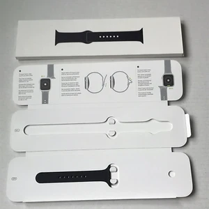 Bracelet sport noir APPLE WATCH 44 mm (2019) BOITE VIDE avec sangle arrière de remplacement - Photo 1 sur 10