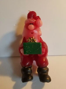 Vintage Candleland Collectible “Holiday Sitting Santa” Candle Christmas Shelf C - Picture 1 of 4
