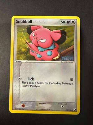 Pokemon - Snubbull 74/115 Reverse Holo Rare Stamped - EX Unseen Forces LP+ - Image 1 of 2