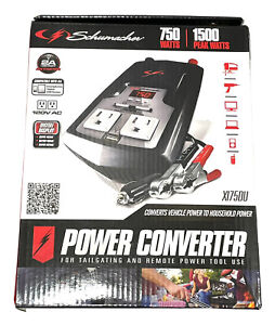 SCHUMACHER Power Converter 750 Watts 1500 Peak Watts 120 V to AC and USB Port