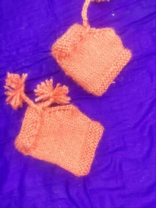 Knitted Handmade Woolen Socks For Kids 0 to 1.5 Year's Age Baby. - Picture 1 of 3