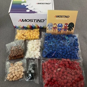 STEM x5 Superheroes AMOSTING Diamond Blocks 1270pcs DC Marvel Star Wars NEW - Picture 1 of 12