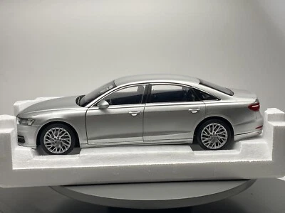 NOREV 1/18 Audi A8 L 2018 Silver (AUTOART BBR NOREV KYOSHO MINICHAMPS SCHUCO NZG - Immagine 1 di 4