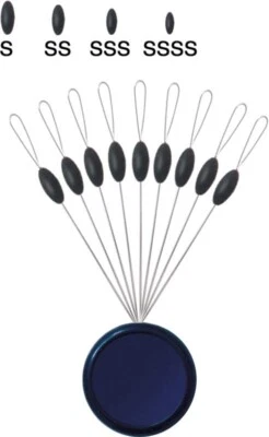 TRABUCCO S.R.L. Stopper di forma classica "chicco di riso" ovale di colore nero TRABUCCO