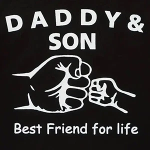 Hooded Sweatshirt "Daddy & Son best Friend For Life" Boys lightweight - Picture 1 of 5