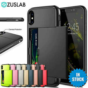 For iPhone X XS Max XR iPhone 8 Plus iPhone 7 Plus Wallet Card Holder Case Cover