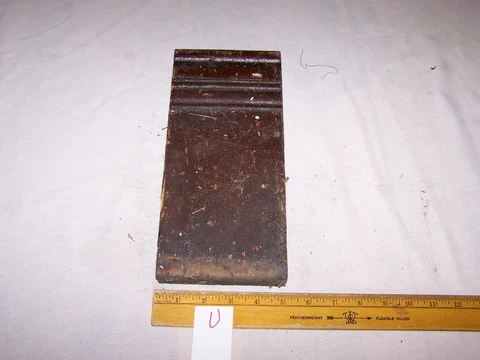 Antique Wood Block WOODWORK Restoration Salvage Architectural Lot U Cover