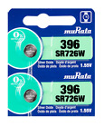 Murata 396 (SR726W) 1.55V Silver Oxide Watch Battery (2 Count)-Replaces Sony 396