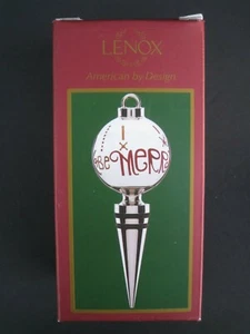 Lenox Eat Drink Be Merry Bottle Stopper  - Picture 1 of 10