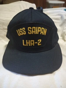 USS Saipan LHA-2 Navy Snap Back Cap/Hat - Picture 1 of 6
