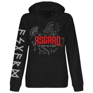 Damen Kapuzenpul​lover Asgard In Odin we trust frauen hoodies vikings schildmaid - Bild 1 von 2