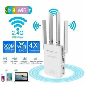 WiFi Amplifier Long Range Extender Wifi Repeater Wireless Router Signal Booster - Picture 1 of 14