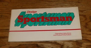 Original 1977 Dodge Sportsman Owners Operators Manual 77 - Picture 1 of 1