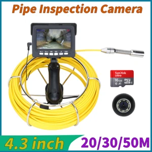 17MM Handheld Industrial Sewer Inspection Pipe Camera 4.3" LCD color Monitor DVR - Picture 1 of 19