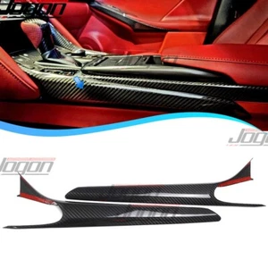 2PC Dry Carbon For Lexus IS300 350 500 F Sport 21+ Console Gear Panel Side Decor - Picture 1 of 15
