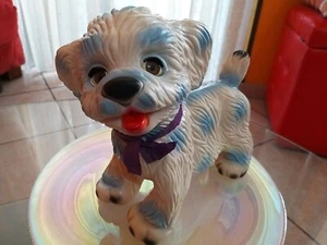 Rarissimo Cane pupazzo di gomma Alto 22 cm ledraplastic ledra NUOVO Anni 60 - Imagen 1 de 10