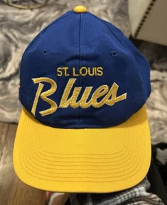 Vintage St Louis Blues NHL Hockey Sports Specialties Script The Twill Hat Cap🔥 - Picture 1 of 6