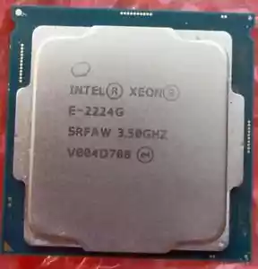 Intel Xeon E Series E-2224G CPU 4.7 GHz 8MB 4Core L3 Processor Socket SRFAW CPU - Picture 1 of 1