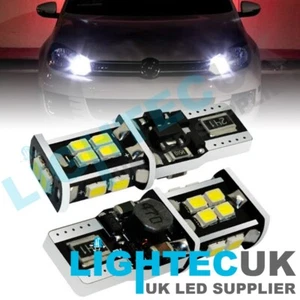 2x 100% CanBus Error Free 14 SMD LED Pure White W5W T10 501 Sidelight Bulbs - Picture 1 of 7