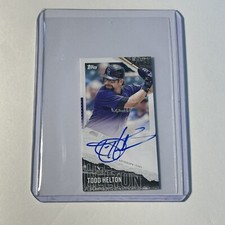 2020 Topps Rip TODD HELTON Mini Auto # /25 SSP On Card Autograph Col Rockies