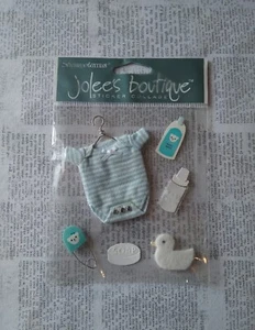 Jolee's Boutique Scrapbooking Stickers Baby Boy Outfit Duck Bottle Soap 6PCS - Picture 1 of 2
