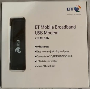 BT Mobile Broadband USB Modem - ZTE MF636 - Picture 1 of 2