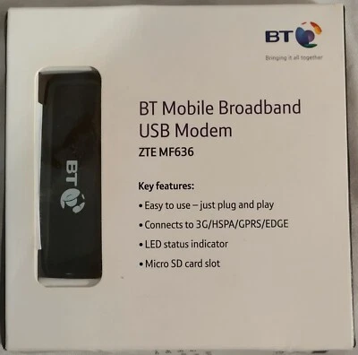 BT Mobile Broadband USB Modem - ZTE MF636 - Image 1 of 2