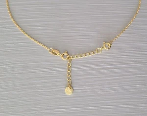 Verlängerung für Halskette oder Armband, Sterlingsilber, 2 Zoll abnehmbare Verlängerung - Bild 1 von 3