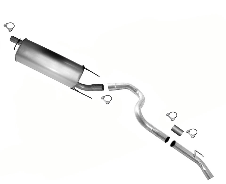 Silenciador trasero y abrazaderas de tubo trasero para Dodge Durango 2004-2009 Foto 1 de 4