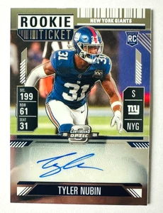 2024 Panini Contenders Optic Tyler Nubin AUTO RC NY Giants Rookie! - Picture 1 of 3