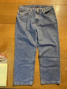 Vintage Y2K Polo Jeans Co Ralph Lauren Damen 10 Cropped Straight Blau Denim - Bild 1 von 10