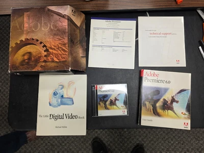 ADOBE PREMIERE 6.0 CD With Serial Numbers Manual For Digital Editing Windows - Image 1 of 2