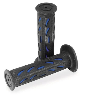 Pro Grip 724 Dual Density Road Grips - Black/Blue Motorcycle Street Bike - Image 1 of 4