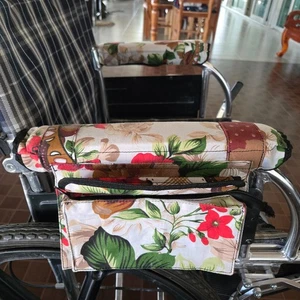 Rollstuhl Armlehnentasche floral - Bild 1 von 4