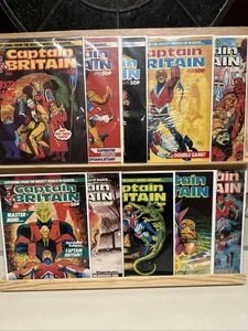 Captain Britain LOT (1985) UK MAGAZIN Marvel Ausgaben #2 3 4 5 6 7 8 10 12 14 - Bild 1 von 1