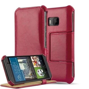 Case for HTC ONE M9 Protection Cover Corner Holder Book Wallet - Picture 1 of 6