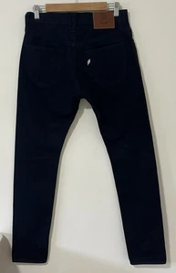 Syoaiya Pure Blue Japan Dark Blue Tapered Premium Denim Jeans Button Fly Size 31 - Picture 1 of 8
