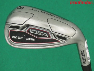 Adams Idea a12 OS Single 8 Iron Steel Shaft Regular Flex Mens Right Handed Good - Image 1 of 4