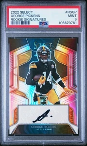 Panini Select 2022 George Pickens firmas de novato/199 radiocontrol automático PSA9 #RSGP - Imagen 1 de 3