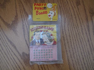 Vintage Party Punch Board Game KISSING GAME New Sealed Japan - Picture 1 of 7