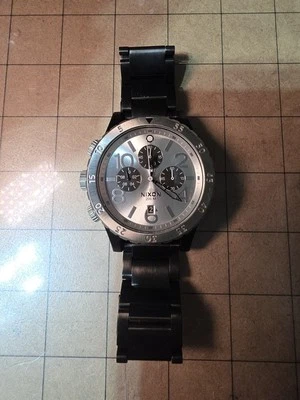 Nixon Men's 48-20 Silver Dial Chronograph Quartz 48mm Watch  - Image 1 of 4