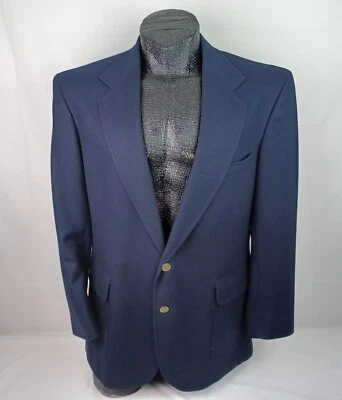 Blazer de lana Pendleton 42L vintage para hombre botones de metal abrigo deportivo azul EE. UU. 2 traseros  Foto 1 de 4